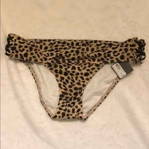 Victoria secret leopard print bikini bottom new